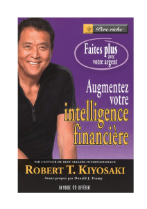 AUGMENTEZ VOTRE INTELLIGENCE FINANCIÈRE - Robert Kiyosaki