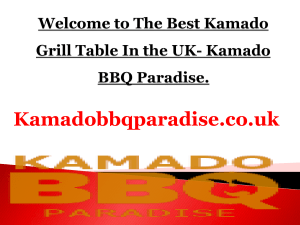 Kamado bbq table