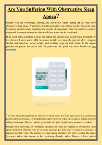 Are You Suffering With Obstructive Sleep Apnea