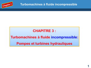 Turbomachines à fluide incompressible