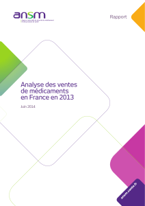 ANSM Analyse-Ventes-Medicaments 2013