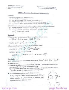 TD N°1 , Rappels et Compléments mathématiques avec Correction , www.chtoukaphysique.com