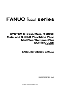 Karel Reference Manual R30iB+