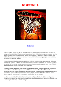Le basketball - histoire et regles du jeu