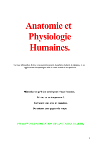 anatomie et physiologie humaines