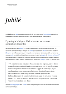 Jubilé — Wikipédia