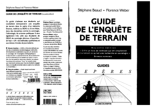 Stéphane Beaud, Florence Weber - Guide de lenquête de terrain-La Découverte (2003) (1)