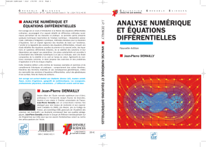 Analyse numérique et équations différentielles - Jean-Pierre DEMAILLY