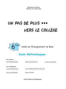Guide Méthodologique Français 6ème Année