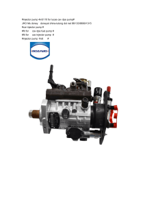 injector pump 4m51 fit for lucas cav dpa pump