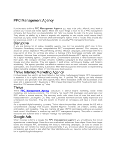 PPC management agency