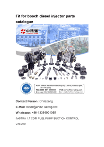 Fit for bosch diesel injector parts catalogue