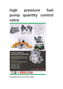 high pressure fuel pump quantity control valve