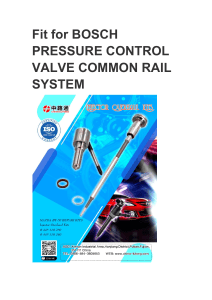 Fit for BOSCH PRESSURE CONTROL VALVE COMMON RAIL SYSTEM