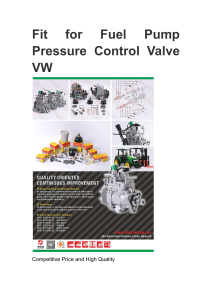 Fit for Fuel Pump Pressure Control Valve VW
