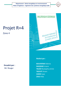 Rapport Projet Syst&egrave;mes &Eacute;nerg&eacute;tiques B&acirc;timent R+4