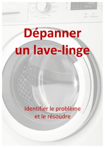 D&eacute;panner un lave-linge
