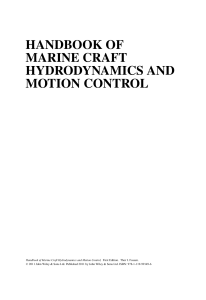 Handbook of ship motions