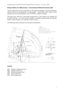 Design Guidance for Lifting Systems - McDermott - updated Sept2011