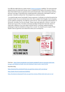 F1 Keto ACV Gummies Reviews: positive Consumer Report Side Effect, Benefity More!