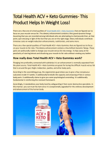 Total Health ACV+Keto Gummies – Read This Carefully Before Buying?