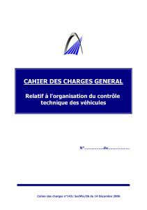 CAHIER DES CHARGES GENERAL 1