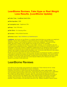 Read All Advantages Of LeanBiome