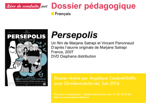 Film Persepolis: dossier pédagogique (Zéro de conduite)