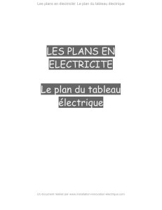 plan tableau electrique