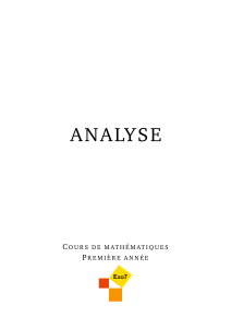 Analyse Cours complet