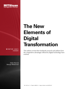 The New Elements of Digital Transformation annotated