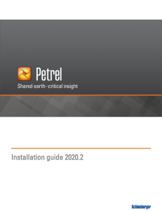 Petrel Installation Guide 20202