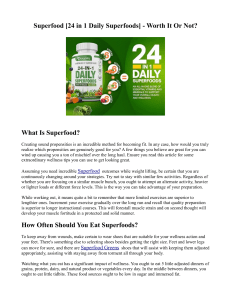 Superfood [24 in 1 Daily Superfoods] - Worth It Or Not?