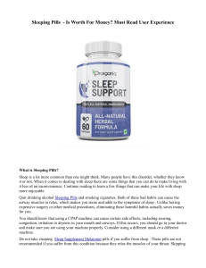 Sleeping Pills  - Is Worth For Money  Must Read User Experience