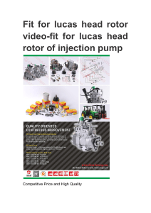 Fit for lucas head rotor video-fit for lucas head rotor of injection pump