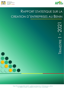 RAPPORT TRIMESTRIEL SUR LA CREATION D'ENTREPRISES AU BENIN T1 2021