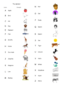 The alphabet élèves