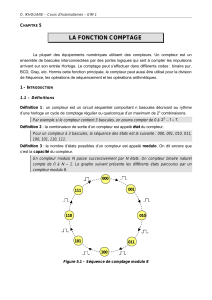 Fonction Comptage : Cours d'Automatismes GIM 1