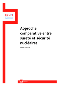 IRSN reference approche comparative surete securite nucleaires