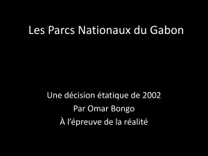 Les Parcs Nationaux du Gabon diaporama