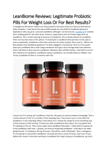 Leanbiome Reviews: (Caution) Reviews, Side Effects Alerts Must Read Before Buying?