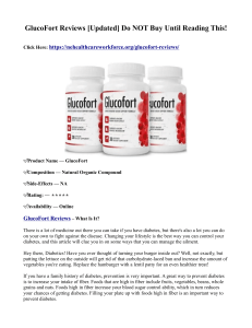 GlucoFort Reviews [Updated] Do NOT Buy Until Reading This!