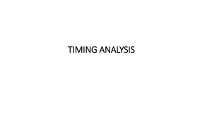 TIMING ANALYSIS