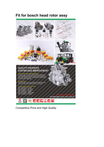 Fit for bosch head rotor assy