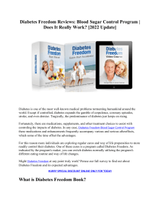 Diabetes Freedom Reviews: Does It Work? Real Results