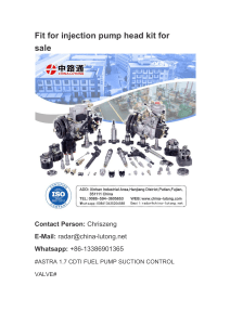 Fit for injection pump head kit for sale
