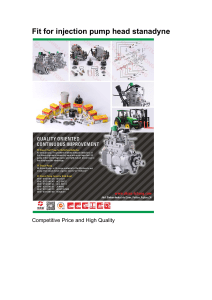Fit for injection pump head stanadyne