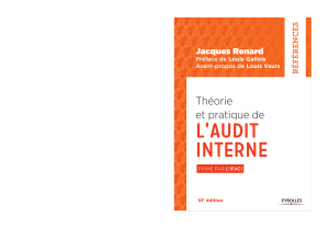 Theorie et pratique de LAUDIT INTERNE