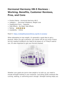 Hormonal Harmony HB-5 Reviews - Working, Benefits, Customer Reviews, Pros and Cons